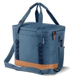 CleverMade Collapsible Tahoe 30 Cans Soft Sided Cooler - Ocean: Water-Resistant with Adjustable Straps CleverMade Collapsible Tahoe 30 Cans Soft Sided Cooler - Ocean: Water-Resistant with Adjustable Straps