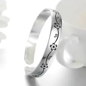 【Freeship】Daily Use Bracelet Plain For her Solid S925 Plated No Tarnish