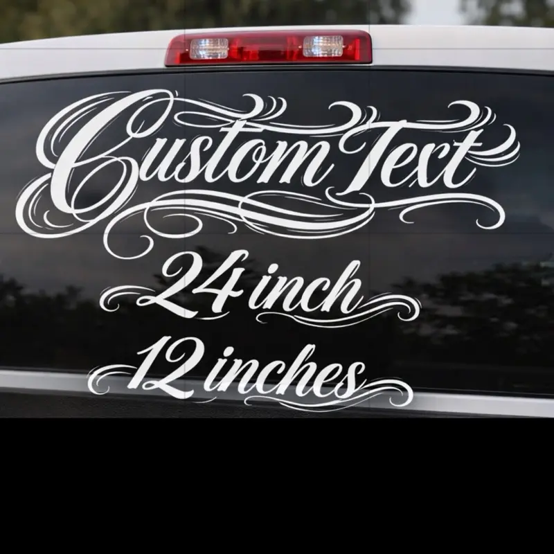 Custom chicano script text