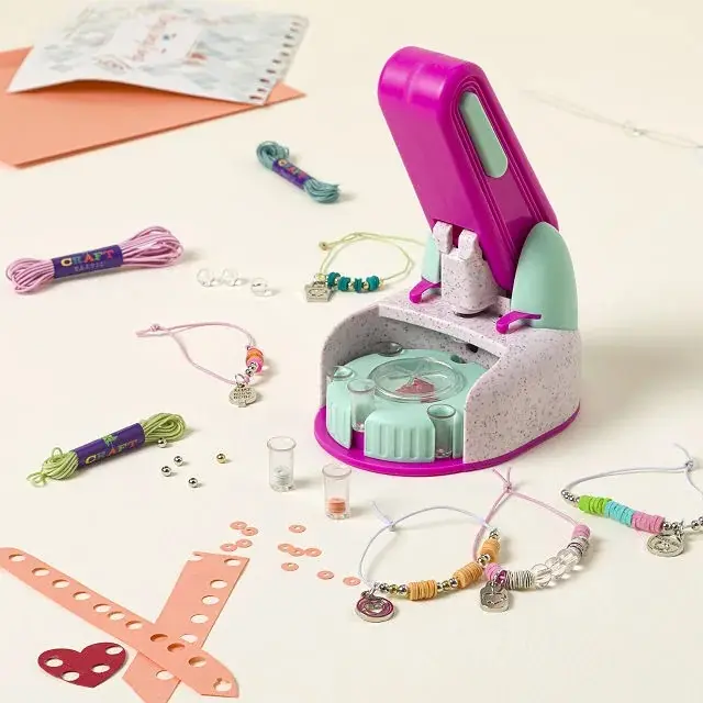 Uncommon Goods Upcycled Material Jewelry Making Kit, DIY Craft Set with Jewelry Making Supplies for Bracelet-Making & Beading