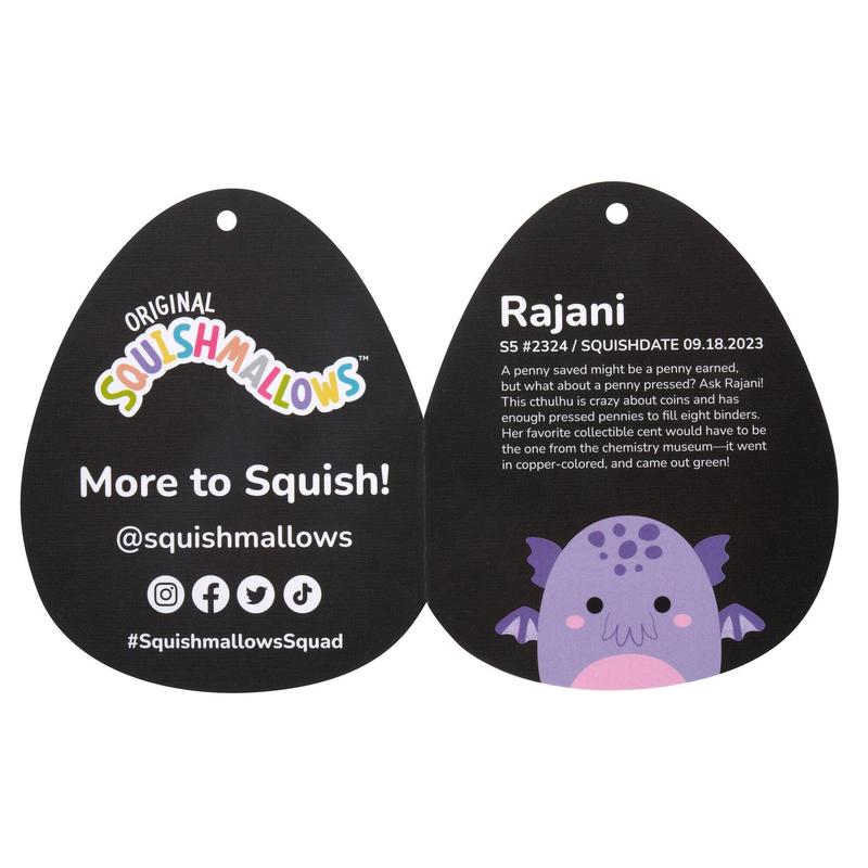 Squishmallows Cryptid Plushie 4-Pack: Rajani, Alvarez, Madsen, and Ennis, 5-Inch Select Series