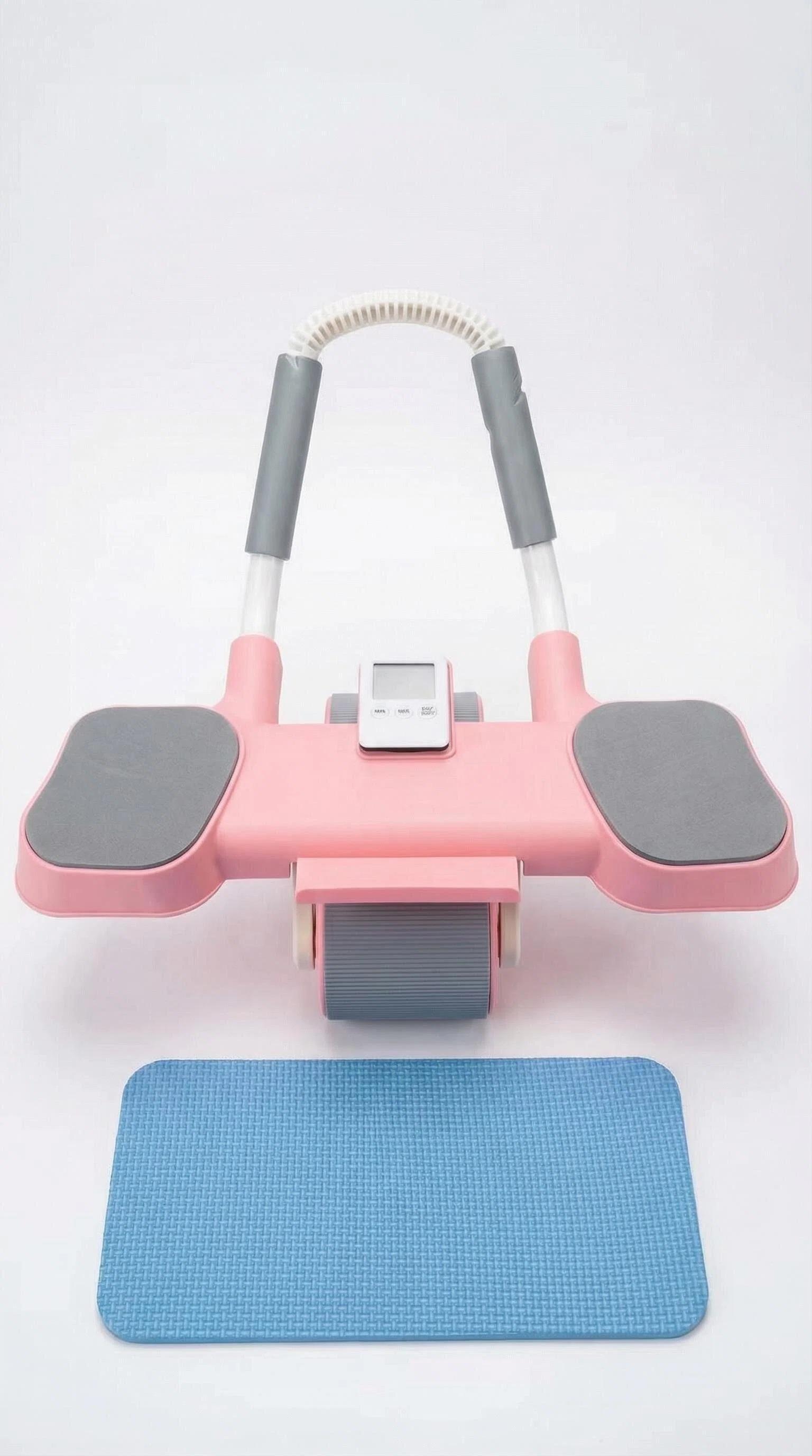 ab roller wheel   workout Abdominal Fitness Wheel for Core Muscles Training Automatic Rebound Ab Roller with Timer