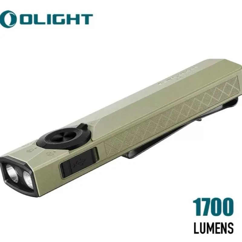 Olight Arkpro ULTRA ,LED Flashlight - Compact, Rechargeable Olive Green Class 3R High Lumen Portable Lighting Solution for Camping, Hiking, Outdoor Active Use, Tools & Gadgets, Emergency Needs, Everyday Carry, Compact Portable Torches
