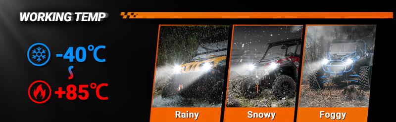 2013 Ford Focus H1 70W 6500K White IP67 LED Headlight Bulbs 2PCS SEALIGHT S6