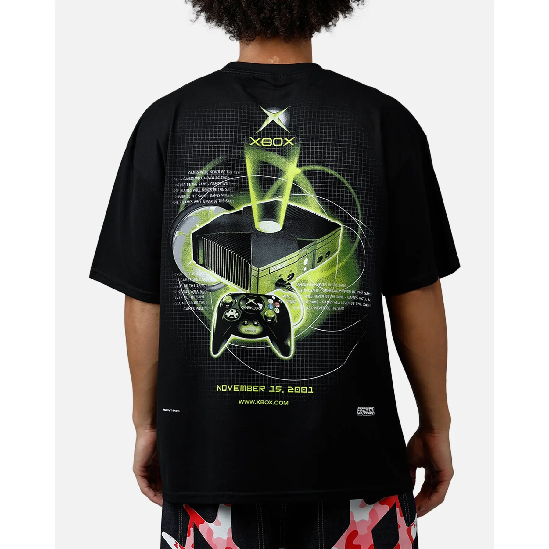 73Studio X Xbox 25th Anniversary Console T-Shirt Black