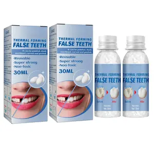 2 Pack Tooth Repair Kit, Moldable False Teeth Beads for Teeth Repair, Suitable for Missing, Cracked DIY Denture Kit