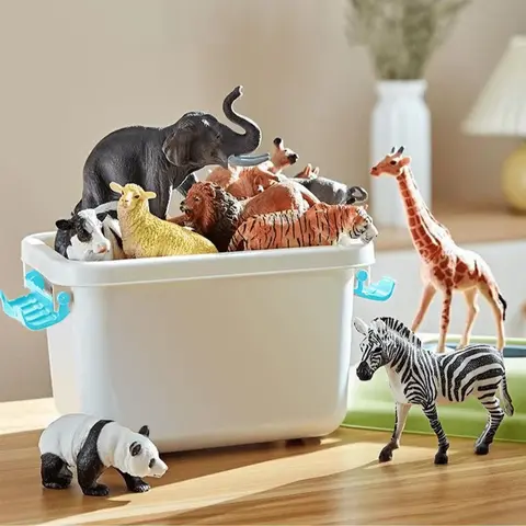 52-Piece Simulated Dinosaur Action Figures Toyset, Educational Play Toy for Little Boys, Party Favor, Decoration & Birthday Gift