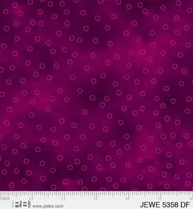 Jewel Tossed Dots Dark Fuchsia – 43/45" Wide – 100% Cotton – P&B Textiles