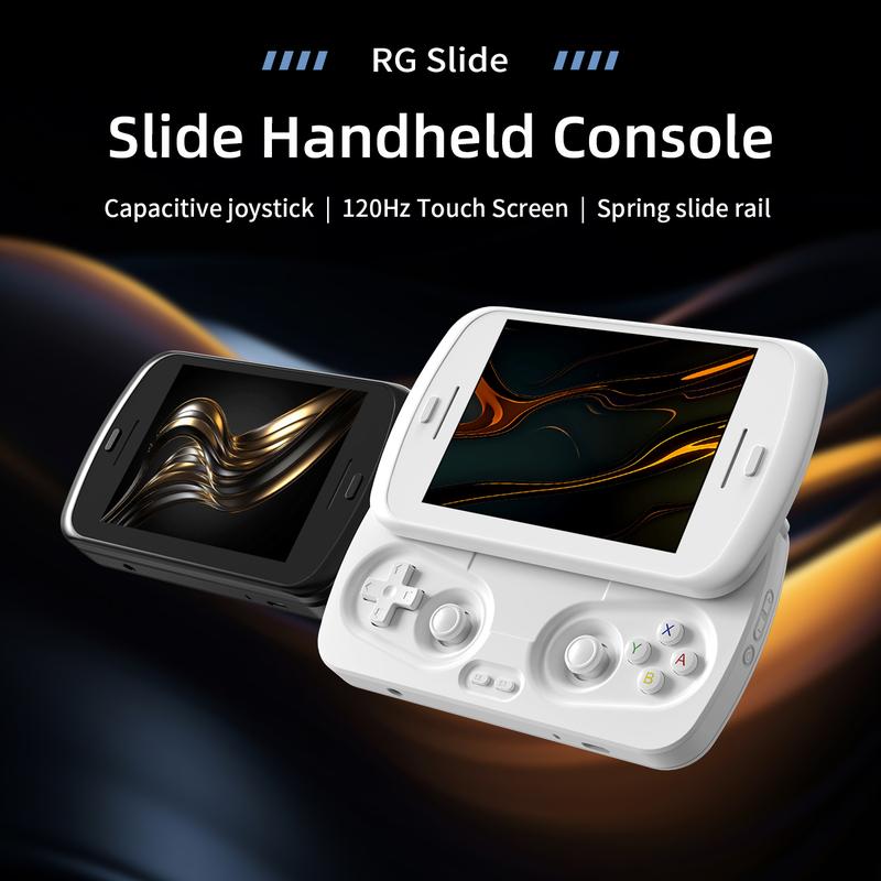 ANBERNIC RG Slide Handheld Game Console 4.7-inch Unisoc T820 Processor rgslide Large Screen Retro Game Console Android 13 Battery 5000mAh Supports WIFI FOTA 1080p-DP Out Streaming