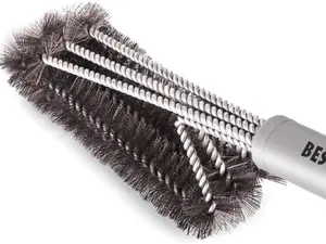 Best BBQ Grill Brush Stainless Steel 18" Barbecue Cleaning Brush w/Wire Bristles & Soft Comfortable Handle - Perfect Cleaner & Scraper for Grill Cooking Grates