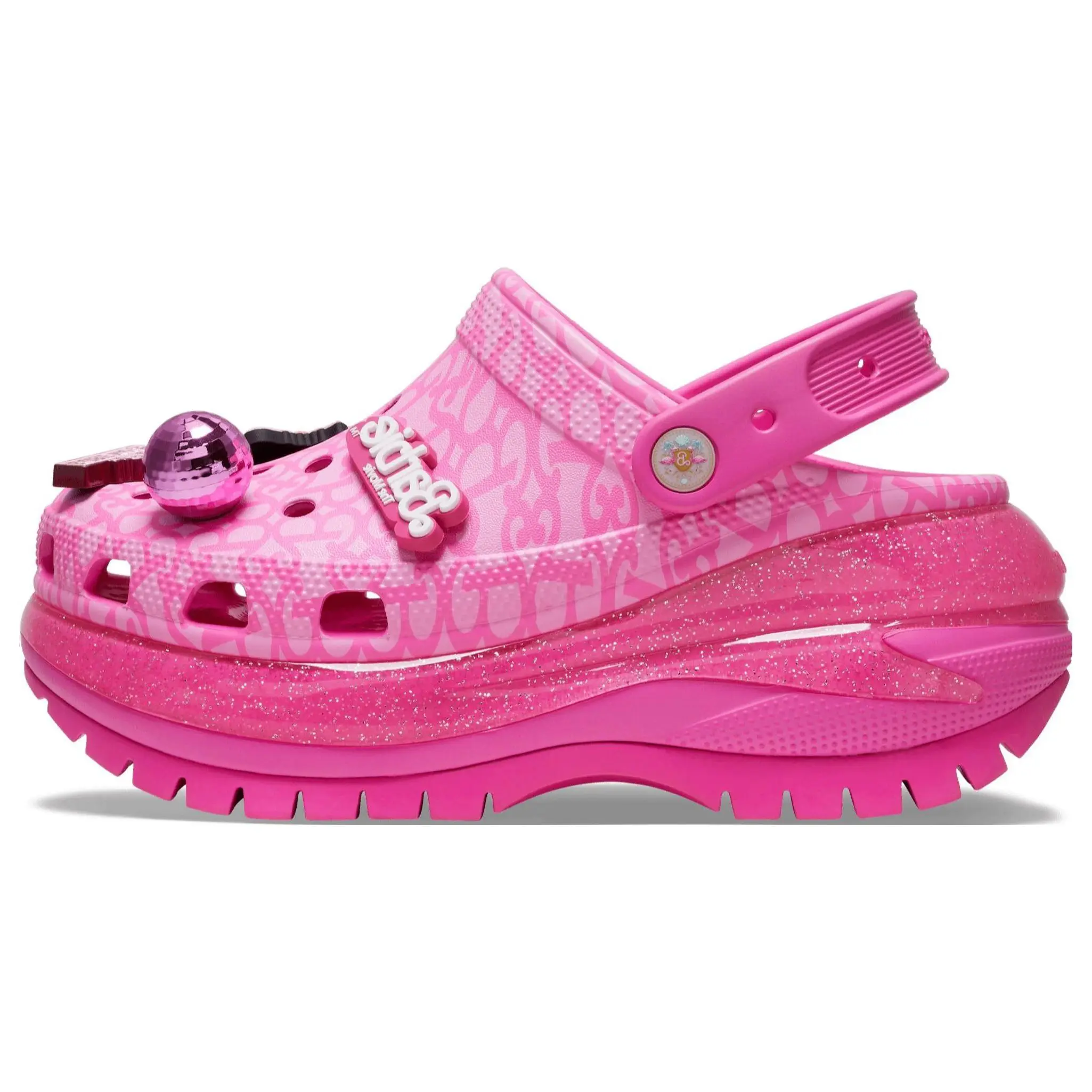 Crocs Classic Mega Crush Clog 'Barbie The Movie Electric Pink' (Women's)