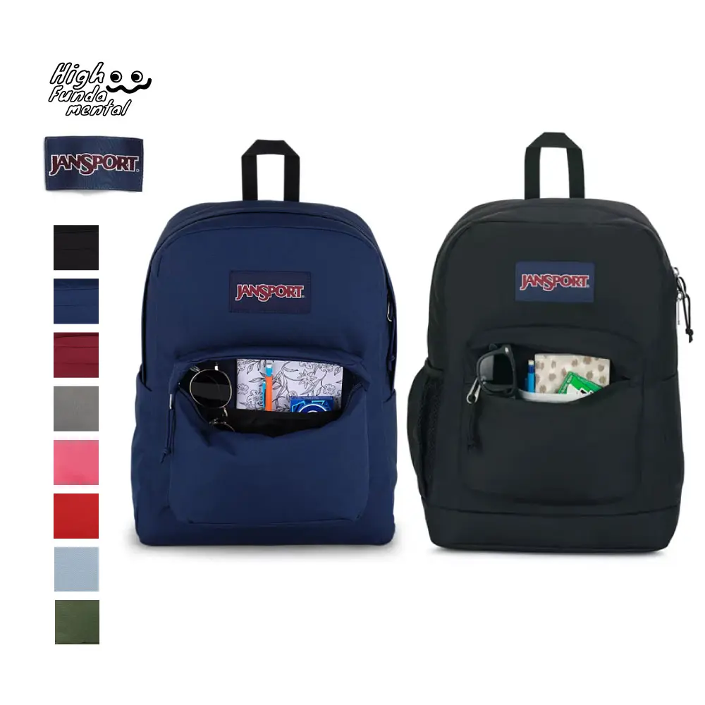 JanSport SuperBreak Plus Backpack with 15-inch Laptop Sleeve Jan Sports Back Pack Durable, Lightweight & Perfect for School, Travel & Work Black Navy Red Blue