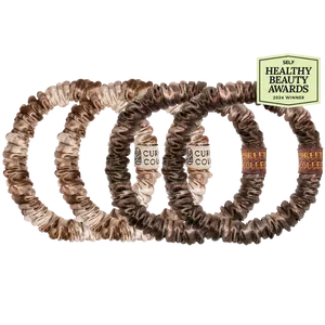 Honey Bronde / Deep Bronde - Hair Match Silk Scrunchies