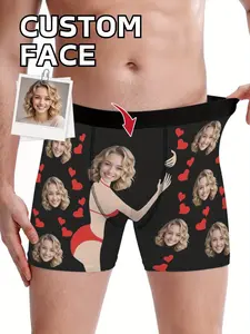 Personalized Face Boxer Briefs, Custom Photo Underwear for Him, Valentine’s Day Gift for Boyfriend, Anniversary Gift for Her, Gift for Him