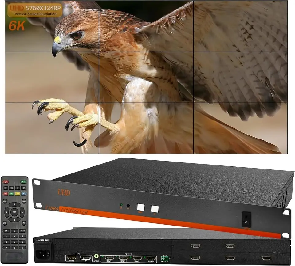 9-Channel Video Wall Controller 3x3