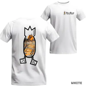 Dive Bomb Industries Hunting T Shirt, Sunset Outdoor Scene Logo Tee, Waterfowl Brand Duck Hunting Graphic, Outdoor Lifestyle Streetwear For Hunters, Unisex Casual Graphic T-Shirts For Men Women