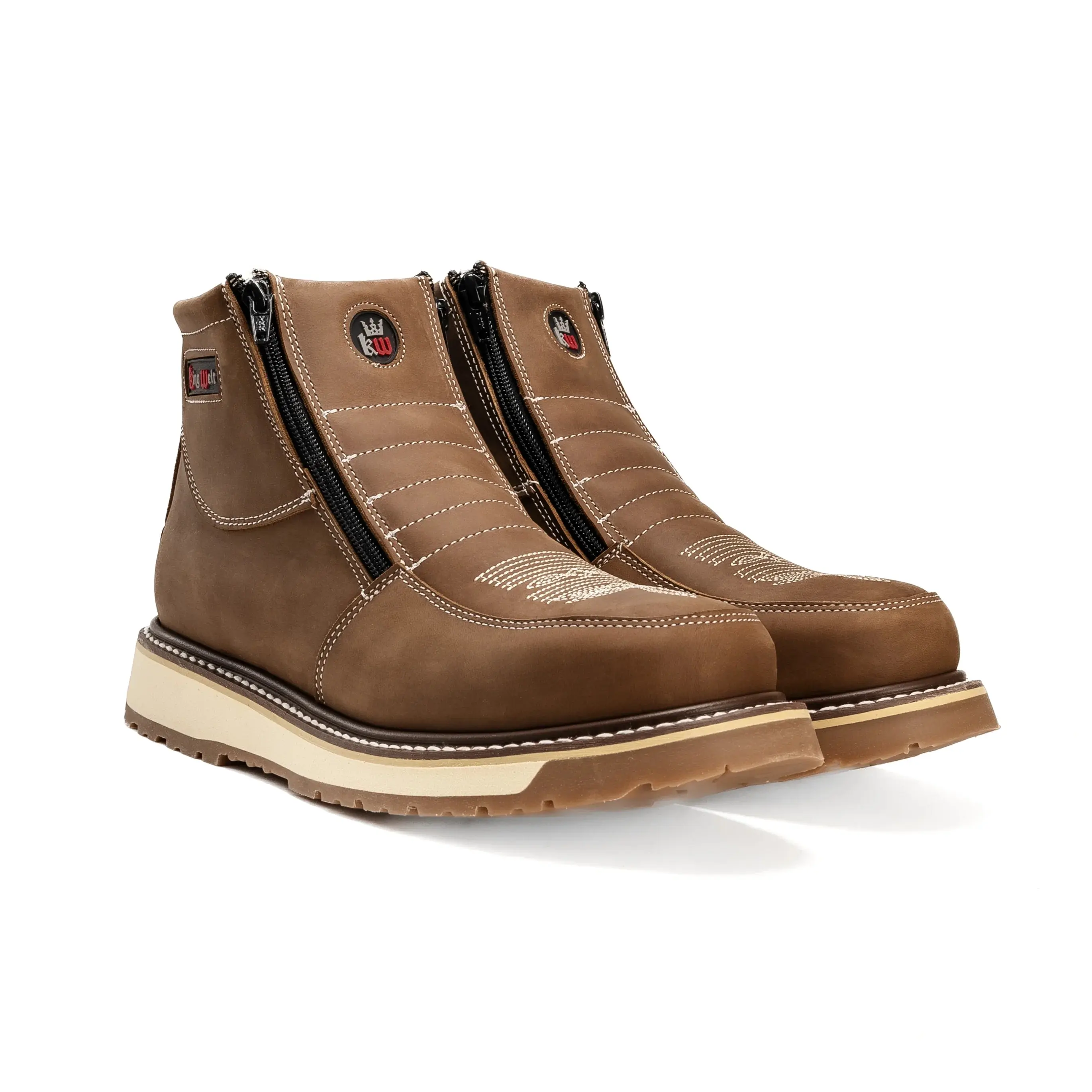 Flex Comfort 6" Crazy Laton Dual Density Leather Work boot-KW335