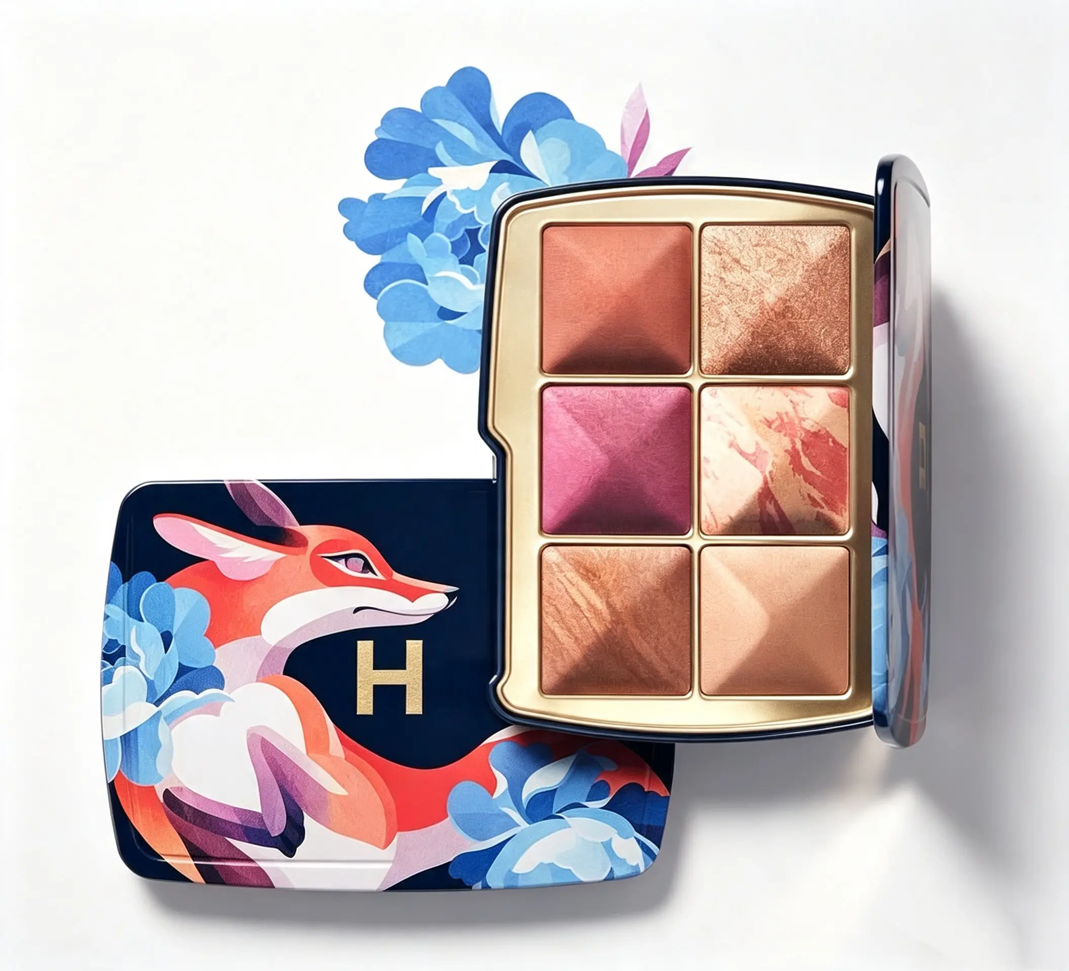 Embossed Multi‑Use All‑in‑One Face Palette Blush Highlight Contour Daily Makeup