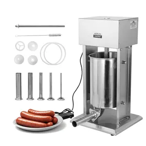 Hakka 25Lb/12L Large Capacity Vertical Electric Sausage Stuffer Maker with 5 Stuffing Tubes