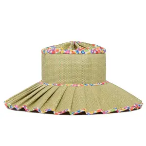 Sun Speckles Luxe Capri Maxi Hat in Morning, from Lorna Murray