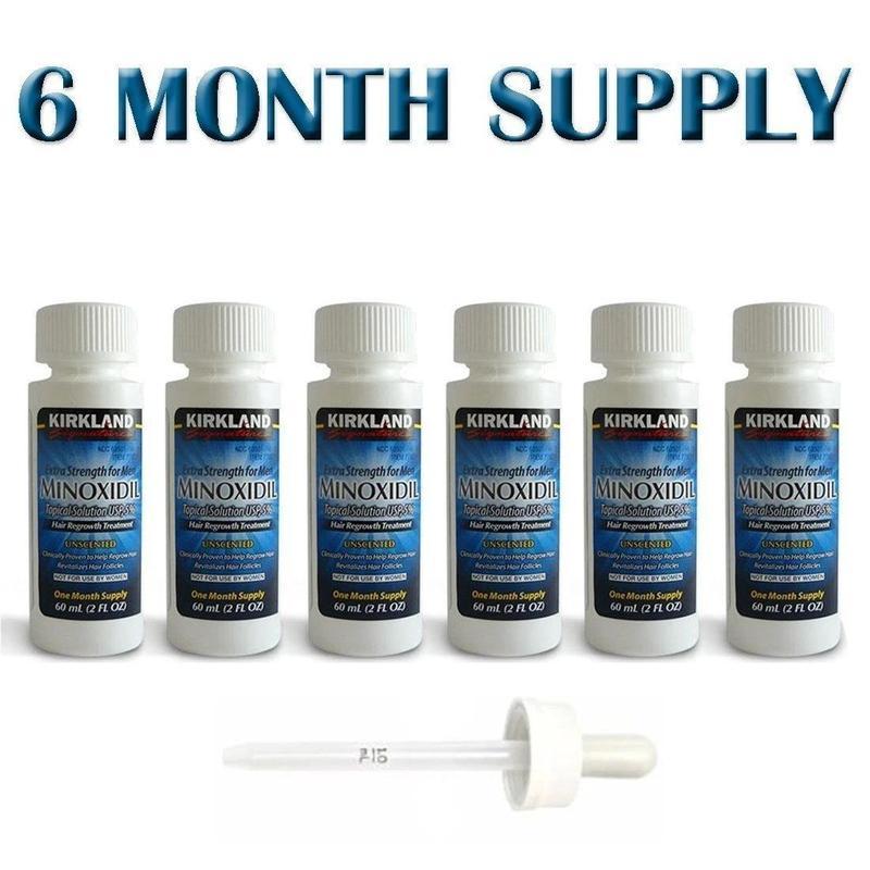 KIRKLAND Minoxidil Liquid Extra StrengthHair Regrowth Treatment for Men, 5%Topical Solution