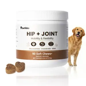 Dog Hip and Joint Supplement Soft Chews – Glucosamine, Chondroitin & MSM with Vitamins C & E, Joint Support for Small Medium Large Dogs, Chicken Flavor, 90 Count