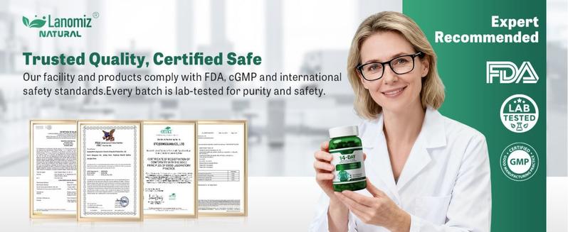 LANOMIZ White Kidney Bean Extract Complex for Carb & Starch Management, with 5-HTP & Probiotics, 60 Capsules, Pre-Meal Support, Vegan, Gluten-Free, Non-GMO - Dietary Supplement LANOMIZ White Kidney Bean Extract Complex for Carb & Starch Management, with 5-HTP & Probiotics, 60 Capsules, Pre-Meal Support, Vegan, Gluten-Free, Non-GMO - Dietary Supplement