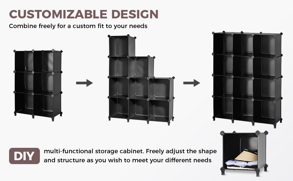 Kitexpert Shoe Storage Boxes(12 Pack), Easy-to-Install Sneaker Container, Stackable Shoe Rack, DIY Shoe Container, Sneaker Head