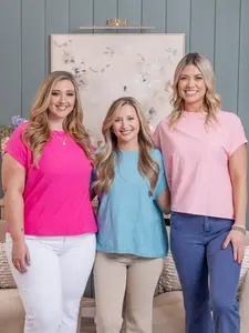 Zenana Cotton Slub Round Neck Short Sleeve Tee | S-L