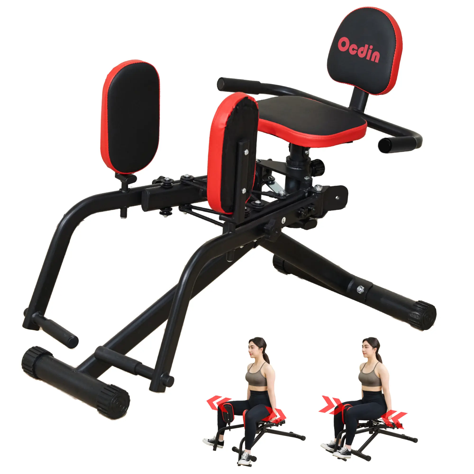 Hip Abductor Adductor Machine for Home Gym, Inner and Outer Thigh and Glute Workout System Exercise Machine Home Gym Combo
