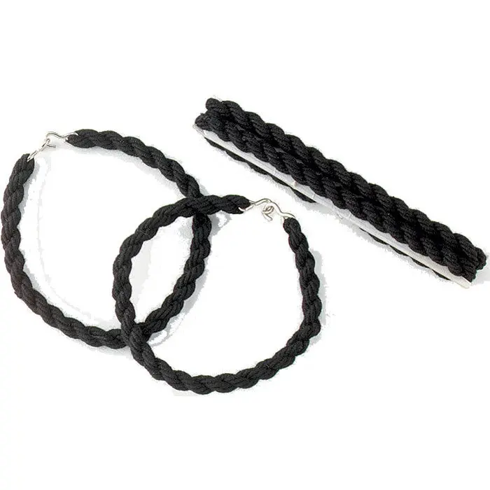 Women's Black Cotton Blend Elastic Boot Blousing Garter Straps - 2 Garters per Set, Hook Closure, Tactical Gear for Cadets, Military Uniforms, Outdoor Work