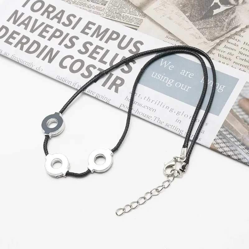 Uchiha Itachi Uchiha Motif Unisex Sweater Chain Necklace, Anime Cosplay Fashion Costume Jewelry Accessory, Gift Idea