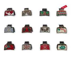 Yuletide Beaded Hair Claws