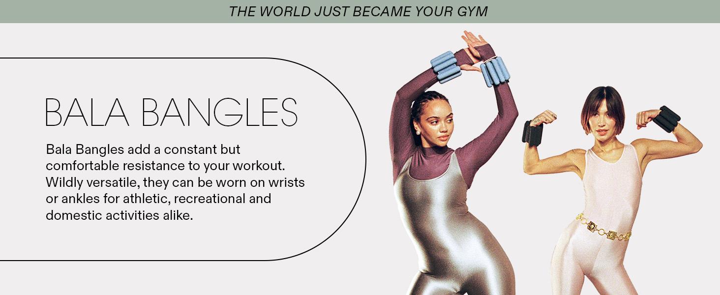 Bala Bars Dumbbell Set for Women & Men- Set of 2 Bars Designed for Walking, Strength Training, HIIT, Boxing & Aerobics