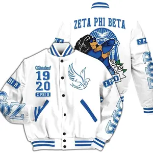Zeta Phi Beta Varsity Jacket, Sisterhood Beta Girl White Varsity Jacket Zeta Phi Beta Sorority Jacket 3455 2Y6