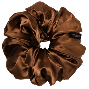 Hazelnut Silk Scrunchie