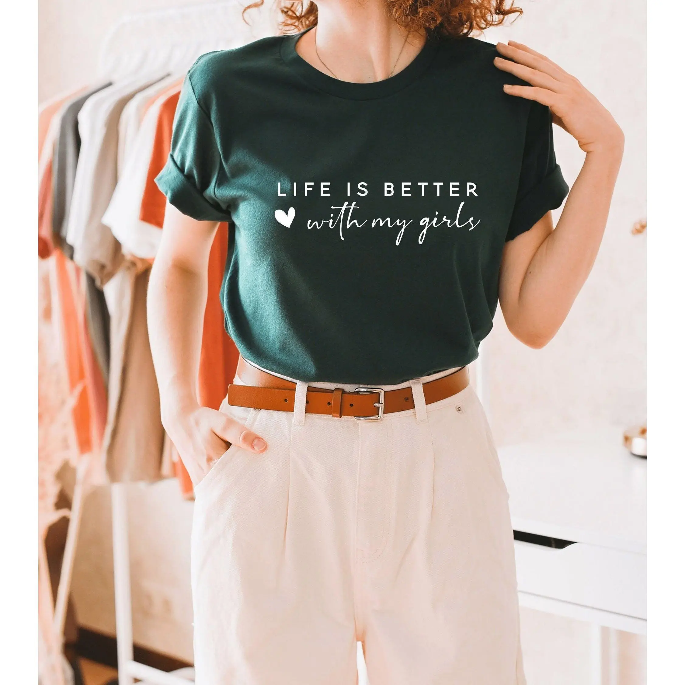 Life Is Better With My Girls Svg, Mom Svg, Mom Shirt Design Svg Cut File for Cricut, Mom Life Svg, Png, Mother's Day Gift Ideas Digital