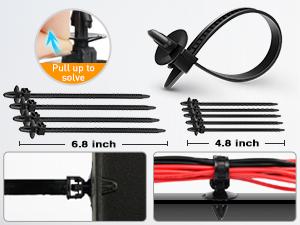 Nilight 1045Pcs Car Push Retainer Clips & Auto Fasteners Assortment -30 Most Popular Sizes Nylon Bumper Fender Rivets with Fasteners Remover an 10 Cable Ties for Toyota GM Ford Honda Chevy Automotive Accessories Vehicle