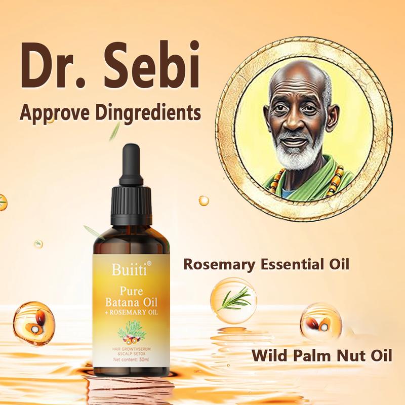 Buiiti Batana Oil with Rosemary – 30mL Natural Haircare for Nourishing the Scalp | Strengthens Roots, Enhances Shine, and Promotes Healthy Hair