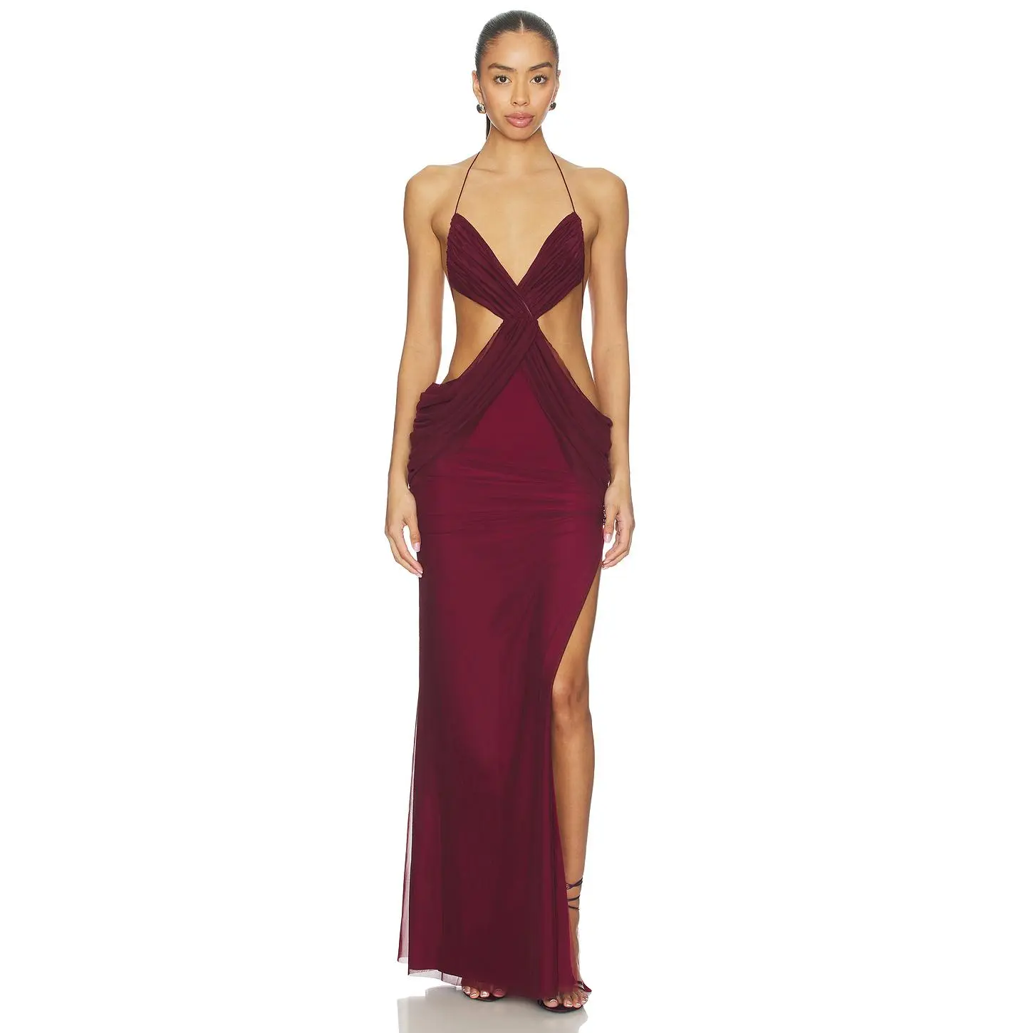 Jaded London Draped Vida Maxi Dress in Burgundy - TikTok Shop Jaded London Draped Vida Maxi Dress in Burgundy - TikTok Shop