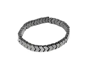 Arrow Hematite Beaded Stretch Bracelet - 6x4mm | Made to Order
