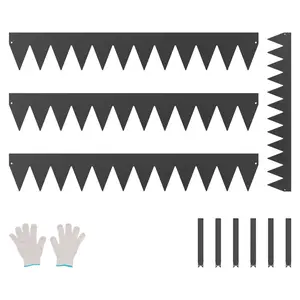 VEVOR Steel Landscape Edging 4 Packs 40 x 6 in Rust-Resistant Garden Edging Border