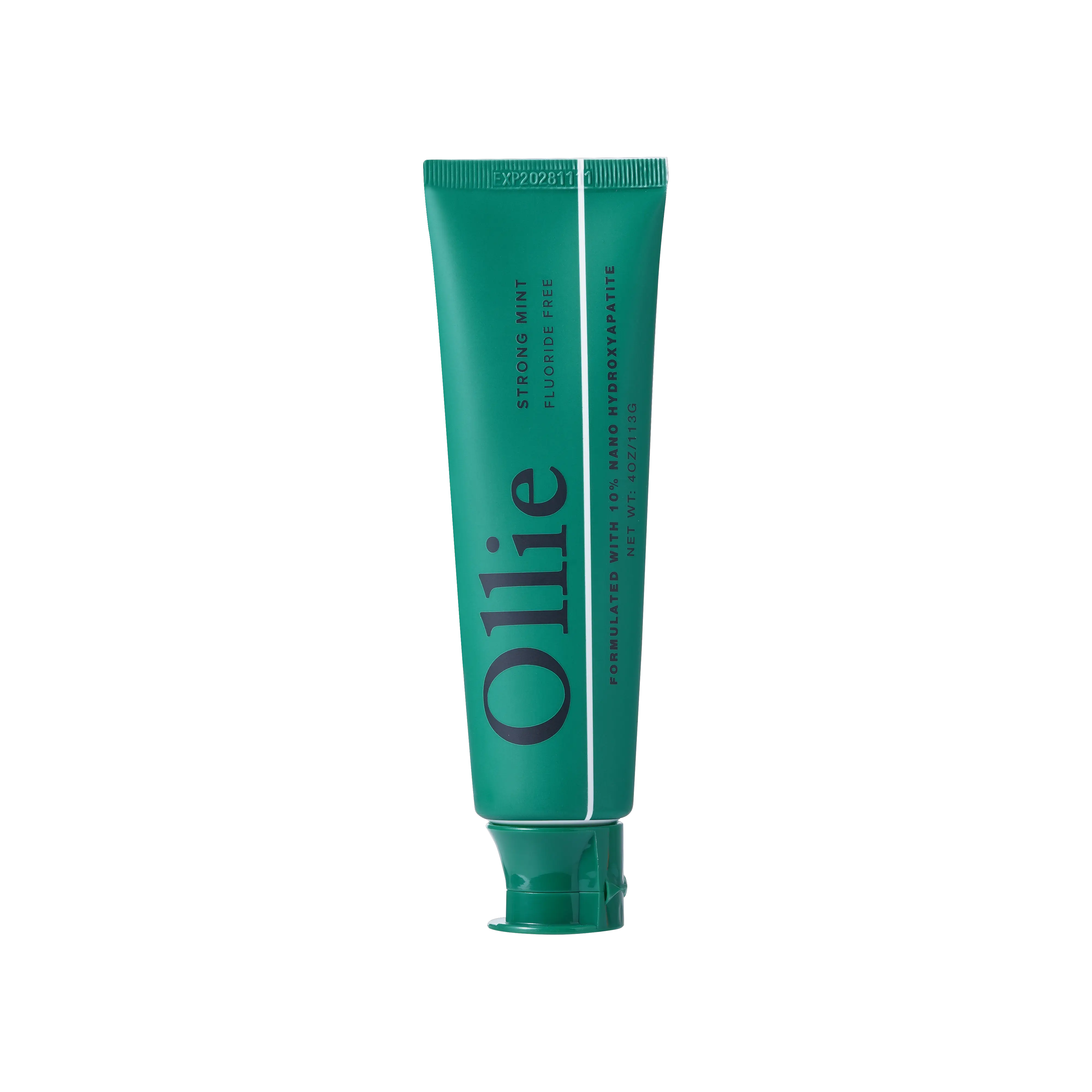 Ollie Fluoride-Free Remineralizing Toothpaste with 10% Nano Hydroxyapatite | Enamel Support & Sensitive Teeth | Strong Mint