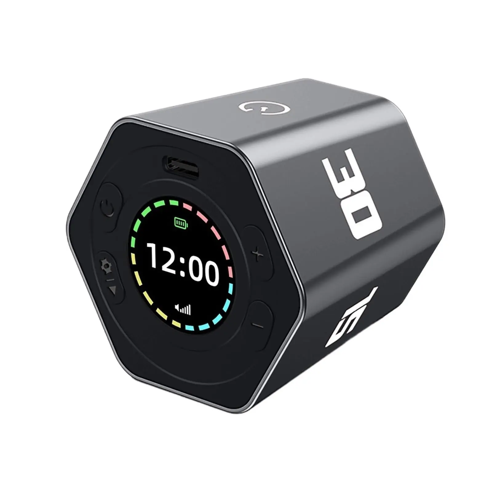 Ticktime Pomodoro Timer Cube, Flip Productivity Desk Timer for ADHD & Focus, Visual Study & Work Timer with Pause & Resume, Silent or Adjustable Alarm, 5/15/30/45/60 Min & Custom Countdown for Home, Office & Classroom