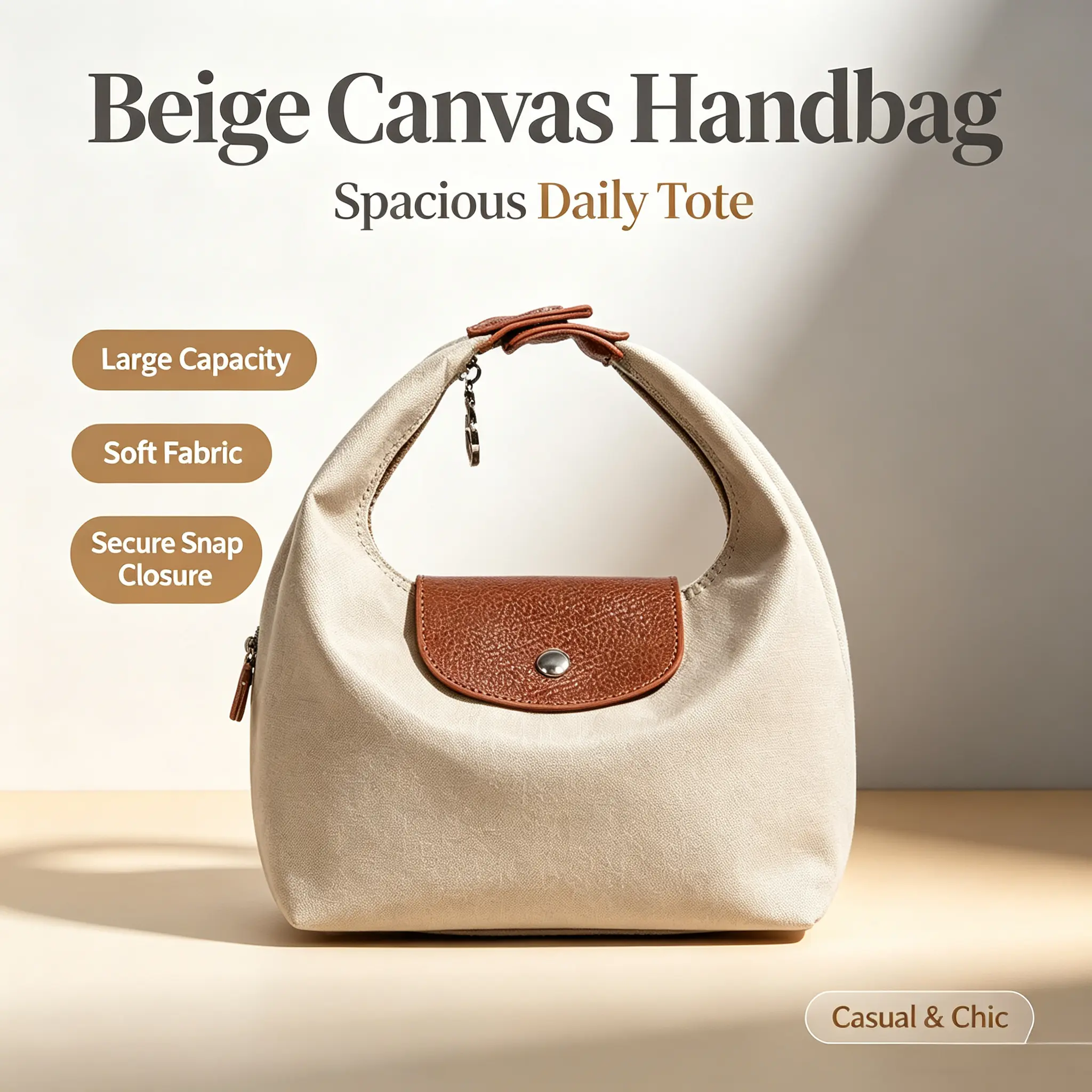 Soft Nylon Crescent Handbag For Ladies, Minimalist Design Lightweight Shoulder Purse With Adjustable Strap Casual Daily Bag