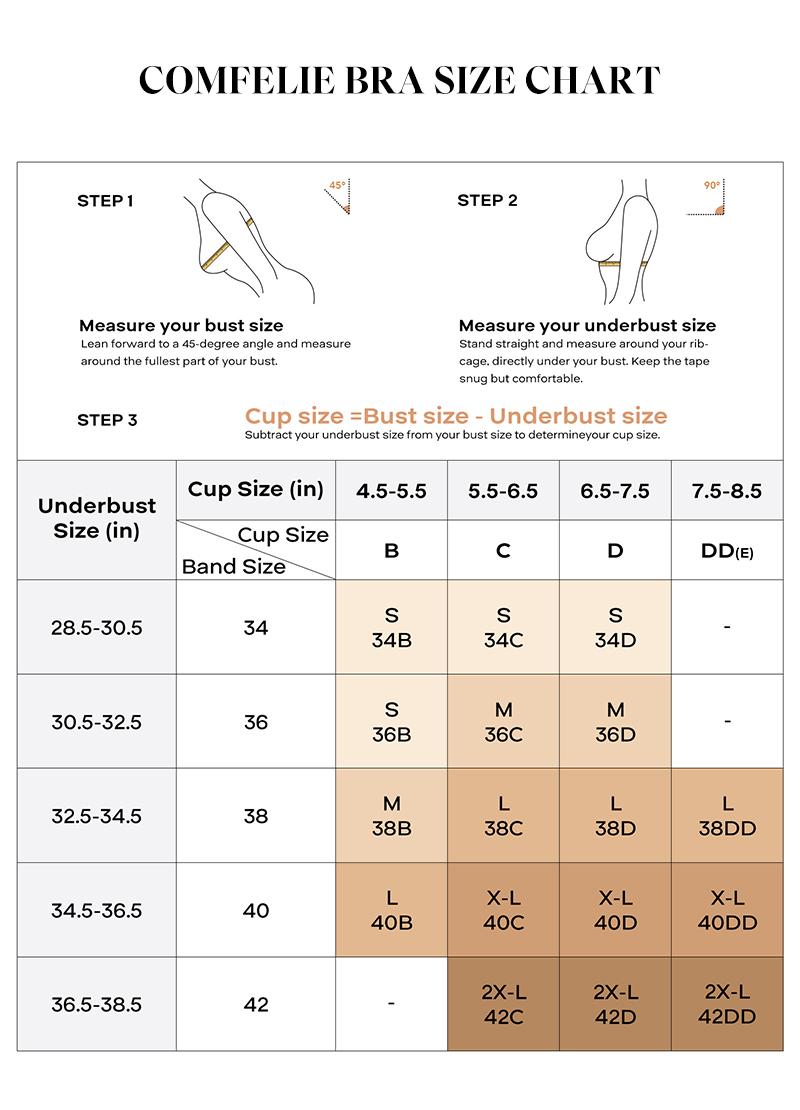 COMFELIE Size S-2XL Women's Seamless Bras, No Underwire Scalloped Bras Soft V Neck Full Coverage Everyday Bra EB033