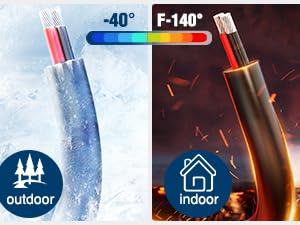 Nilight 100FT 14AWG Oxygen-Free Copper Wire Red Black Electrical Wire Stranded PVC Cord 2 Conductor Parallel 300V DC Flexible Extension Cords for LED Strips Lamps Lighting Cable Home