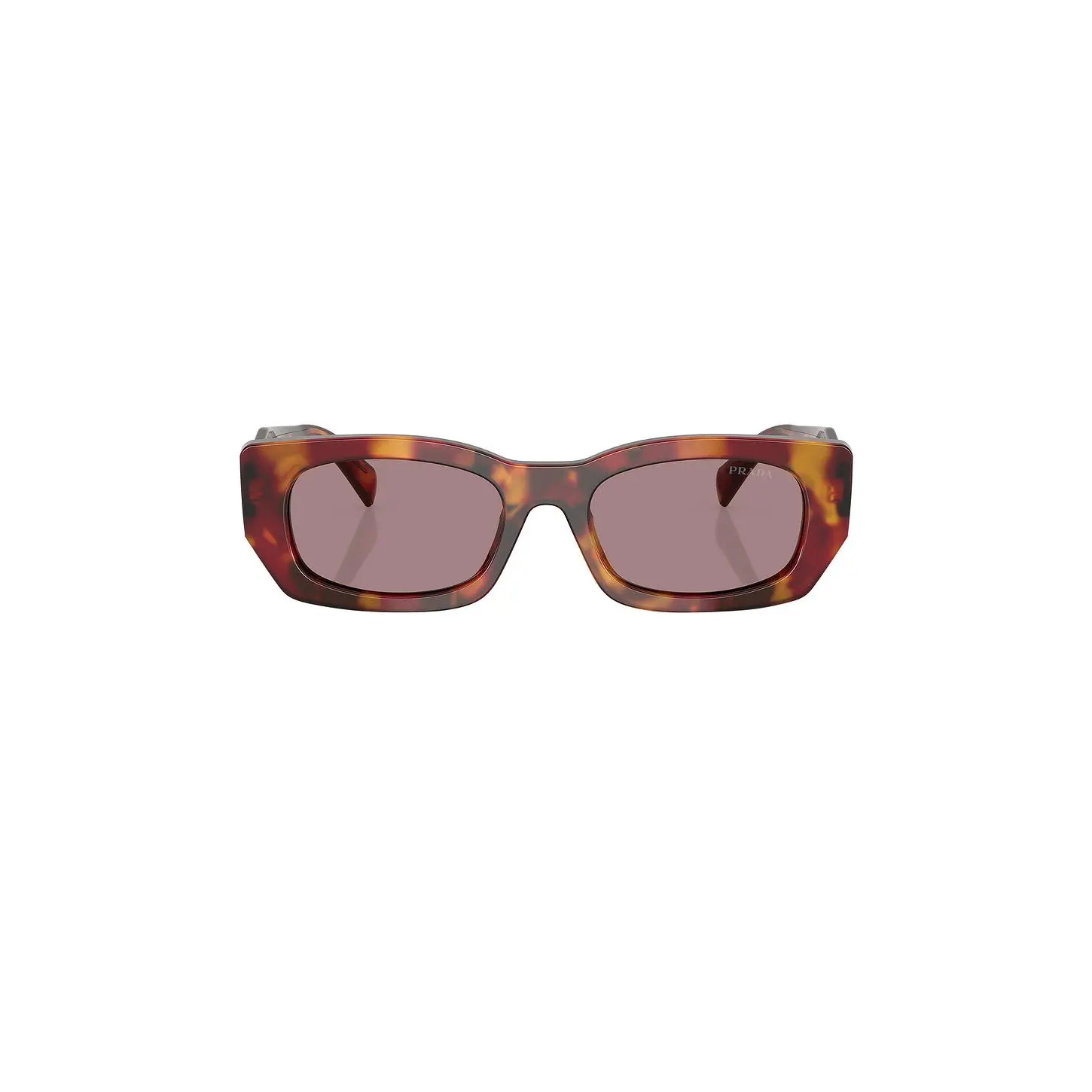 Prada Rectangle Sunglasses in Poppy Tortoise