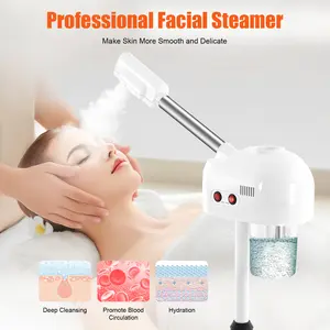 110V Facial Steamer Home Spa Warm Steam Ozone Technology 360 Swivel Nozzle for Dry Oily Skin