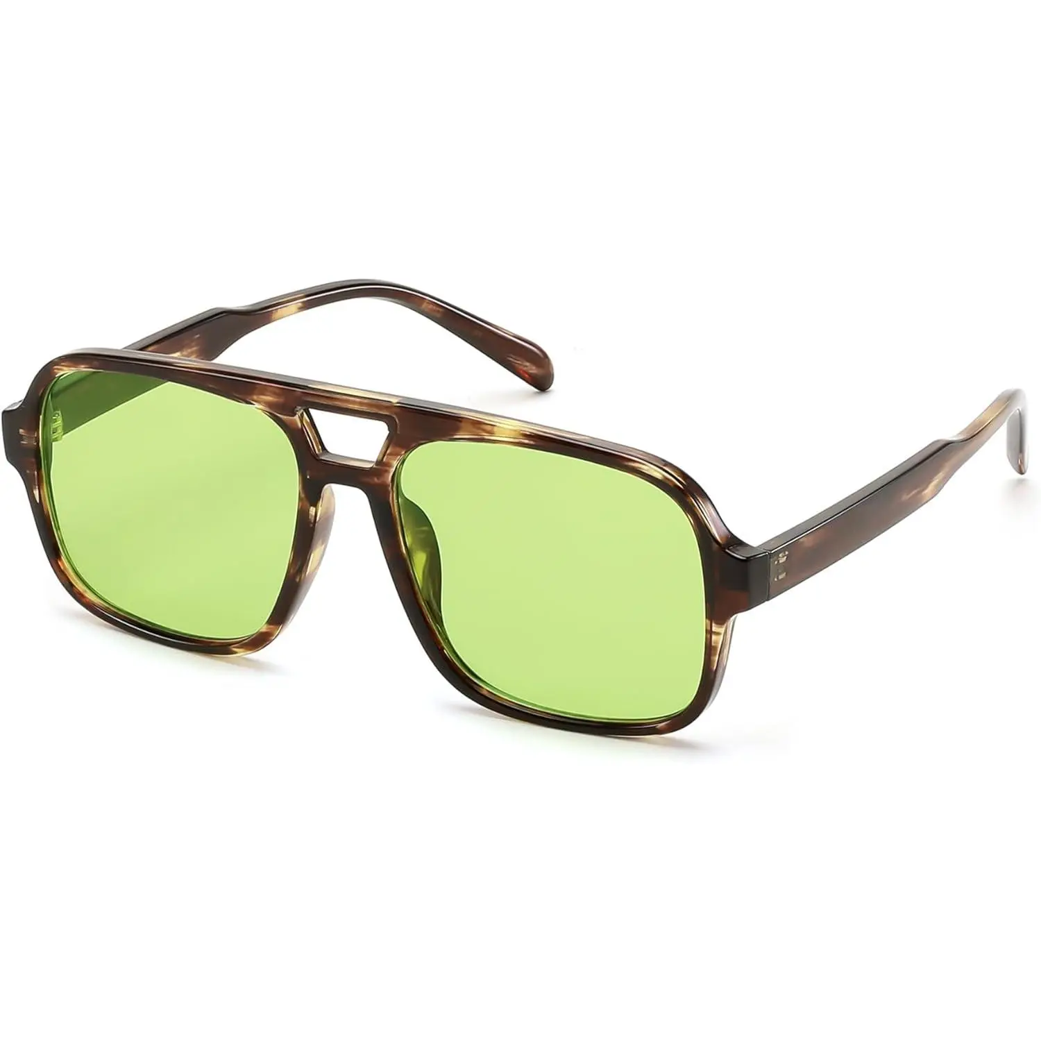 FEISEDY Retro 70s Square Sunglasses for Women - 56mm Beach Sunglasses with Durable Metal Hinge, Stray Light Reduced, Classic Vintage Trendy Shades B0253, Stylish Accessories